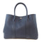 HERMES PHW Garden Party PM Tote Bag Shoulder Handbag Negonda Leather Bleu Nuit