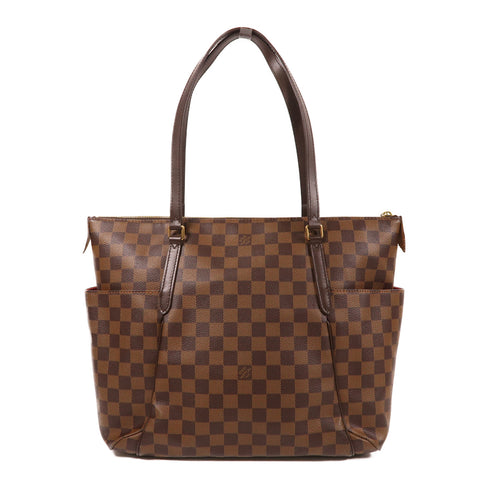 LOUIS VUITTON LV GHW Totally MM Shoulder Bag N41281 Damier Ebene Brown
