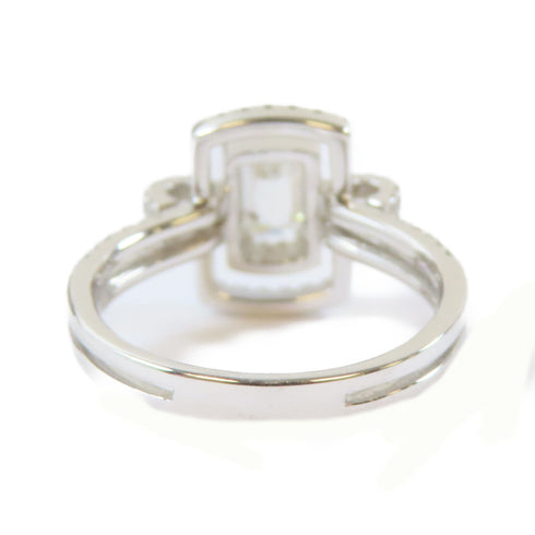 FINE JEWELRY 0.47ct/0.57ct Diamond Ring 18K White Gold US#6.75