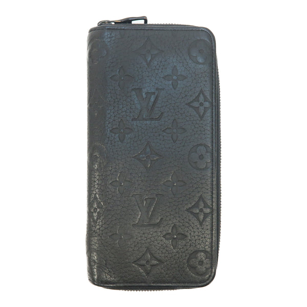 LOUIS VUITTON LV Zippy Vertical Wallet M69047 Monogram Taurillon Black