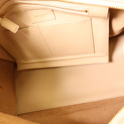 SAINT LAURENT YSL GHW Y Line Handbag 311208 BJ50J Calfskin Leather Beige