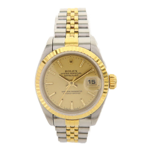 ROLEX Datejust Automatic Watch 69173 18K Yellow Gold/Stainless Steel Gold
