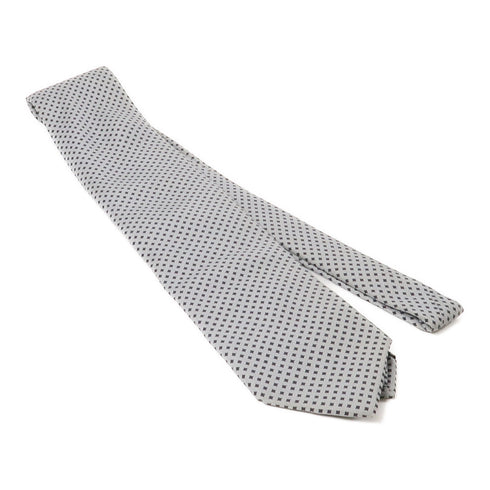 PRADA Tie Ties Silk Gray Black