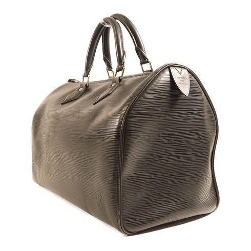 LOUIS VUITTON LV SHW Speedy 35 Handbag M42992 Epi Leather Black