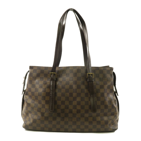 LOUIS VUITTON LV GHW Chelsea Shoulder Handbag N51119 Damier Brown v1