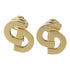 Christian Dior CD Earrings Metal Gold