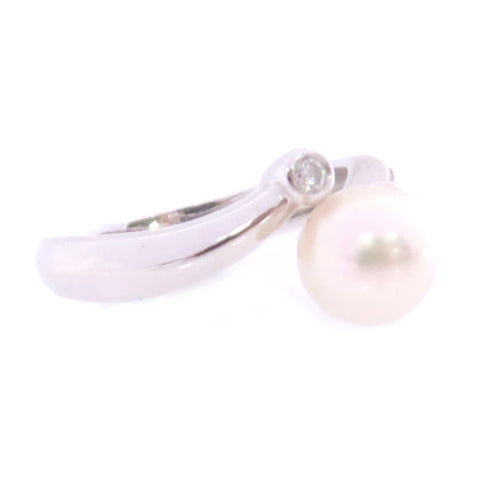 JEWELRY Pearl Ring US#4.75 18K White Gold v1