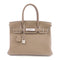 HERMES PHW Birkin 30 Handbag Togo Leather Etoupe Greige
