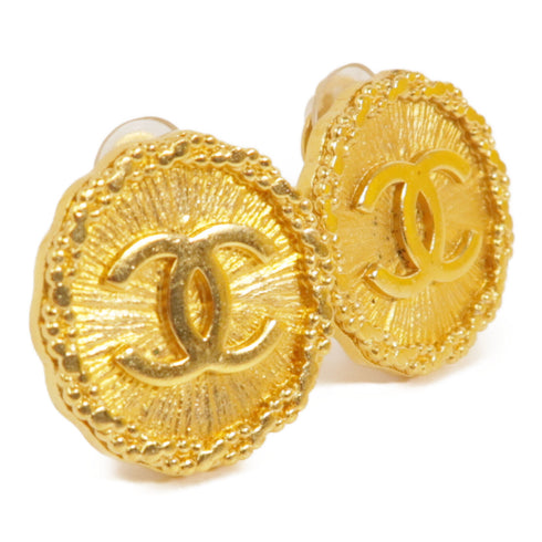 CHANEL CC Earrings Brass