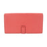 HERMES GHW Bearn Bi-fold Fold Long Wallet Chevre Leather Rose Dragee Pink