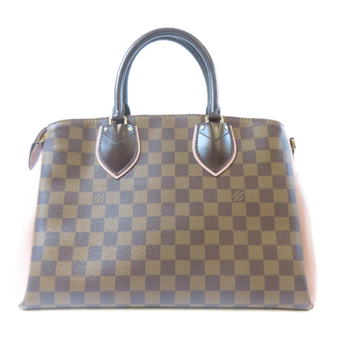 LOUIS VUITTON LV GHW Normandy 2 Way Bag N41488 Damier Ebene Brown/Pink
