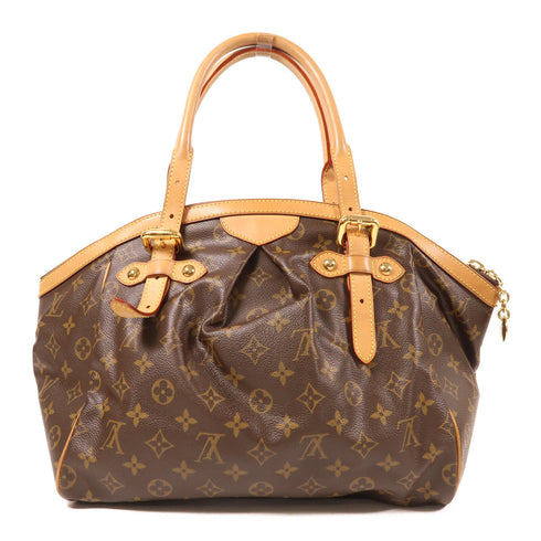 LOUIS VUITTON LV GHW Tivoli GM Shoulder Bag M40144 Monogram Brown v9
