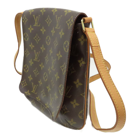 LOUIS VUITTON LV GHW Musette Salsa Long Shoulder Bag Monogram M51387 Brown