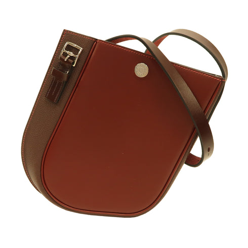 HERMES PHW Cavaliere 21 Shoulder Bag Swift Leather Rouge