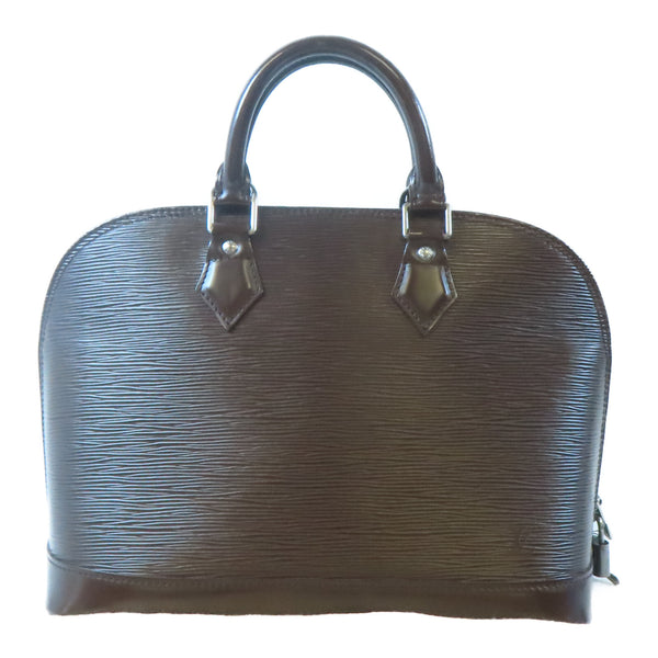 LOUIS VUITTON LV SHW Alma PM Handbag M5214D Epi Brown