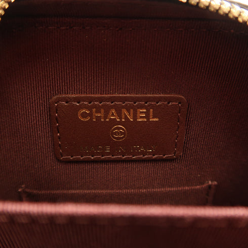 CHANEL CC GHW Chain Shoulder Bag Calfskin Leather Black v7