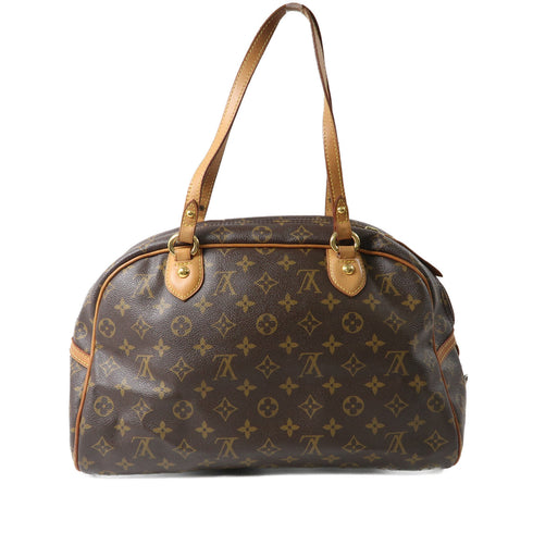 LOUIS VUITTON LV GHW Montorgueil GM Shoulder Bag M95566 Monogram Brown v2