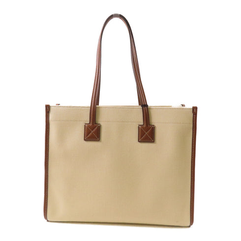 BURBERRY GHW Freya Tote Bag Canvas