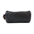CHANEL Quilted CC GHW Cosmetic Pouch Caviar Leather Black