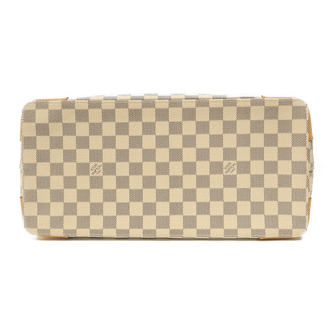 LOUIS VUITTON LV GHW Hampstead MM Handbag N51206 Damier Azur White