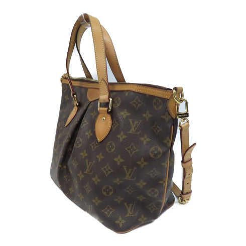 LOUIS VUITTON LV GHW Palerma PM 2Way Shoulder Hand Bag Monogram M40145 Brown