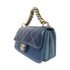 CHANEL Quilted CC GHW Chain Shoulder 2 Way Shoulder Bag Handbag Calfskin Navy