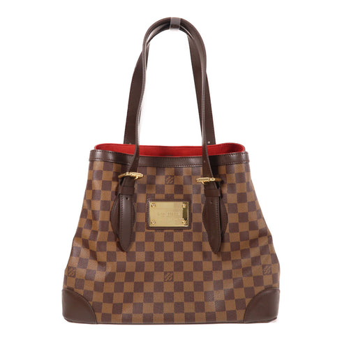 LOUIS VUITTON LV GHW Hampstead MM Hand Bag/Tote Bag N51204 Damier Ebene Brown