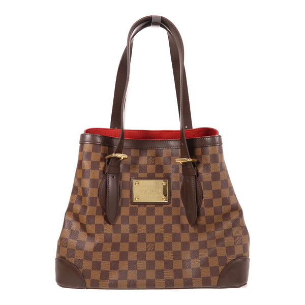 LOUIS VUITTON LV GHW Hampstead MM Hand Bag/Tote Bag N51204 Damier Ebene Brown
