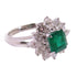 FINE JEWELRY 0.99ct Emerald 0.85ct Diamond Ring US#6.75 PT900 Platinum