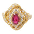JEWELRY Ruby Diamond Ring 18K Yellow Gold US#5
