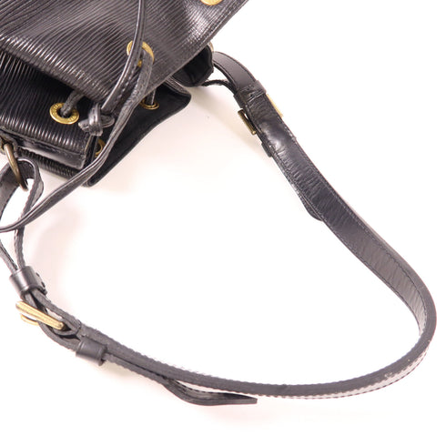 LOUIS VUITTON LV GHW Petit Noe Shoulder Bag M59212 Epi Leather Black