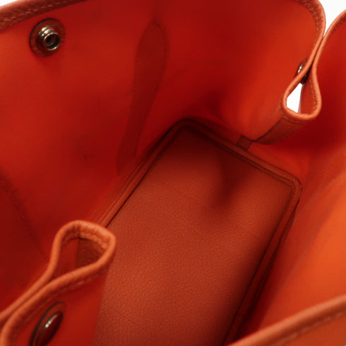 HERMES PHW Garden Party 42cm Tote Bag Handbag Toilet H Canvas Orange