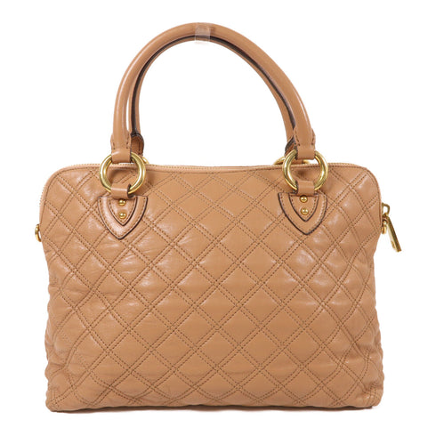 MARC JACOBS GHW 2 Way Shoulder Bag Calfskin Leather Pink