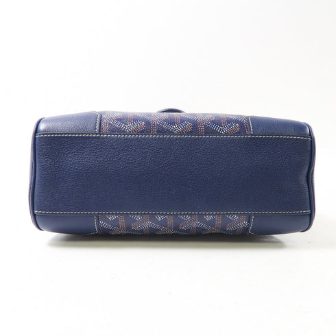 GOYARD SHW Saigon 2 Way Shoulder Bag Handag Coated Canvas/Leather Navy