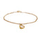 TIFFANY&CO Open Heart Bracelet 18K Yellow Gold