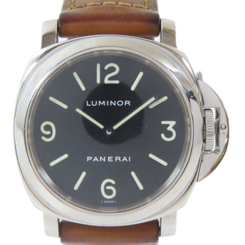 PANERAI Luminor Base Automatic Watch Pam 0002 Stainless Steel Black