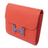HERMES PHW Constance Wallet Veau Epsom Leather Rouge Tomate