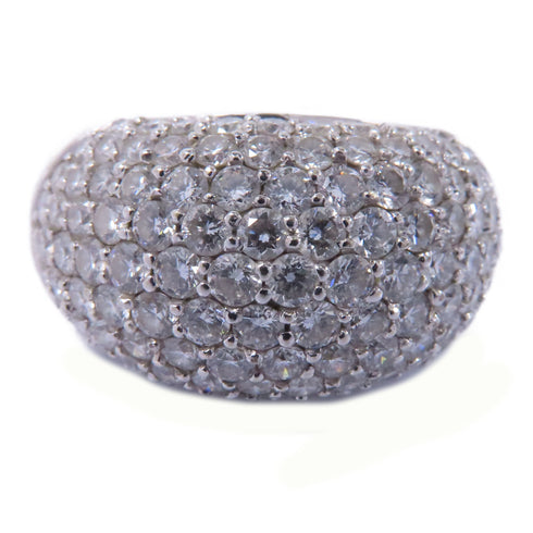 FINE JEWELRY 3.40ct Diamond Ring Accessories US#7.5 18K White Gold