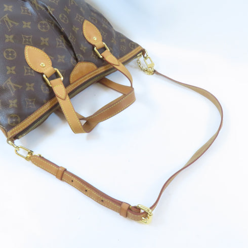LOUIS VUITTON LV GHW Palermo PM 2 Way Shoulder Bag M40145 Monogram Brown v12