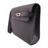 HERMES PHW Kelly Depeches 25 Pouch Togo Leather 2Z Bleu Nuit