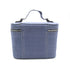 Christian Dior CD SHW Vanity Case Cosmetic Bag Handbag Canvas Blue