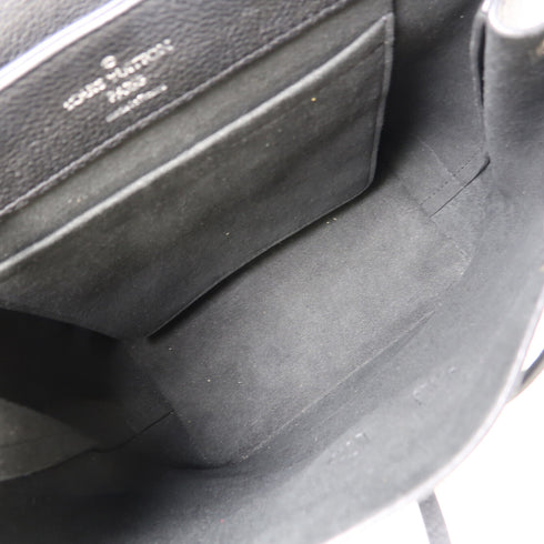 LOUIS VUITTON LV SHW Lock Me Backpack M41815 Calfskin Leather Black Noir v1