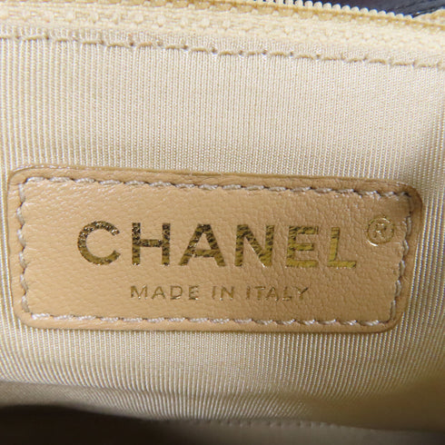 CHANEL Quilted CC GHW 2 Way Chain Shoulder Bag Calfskin Leather Black