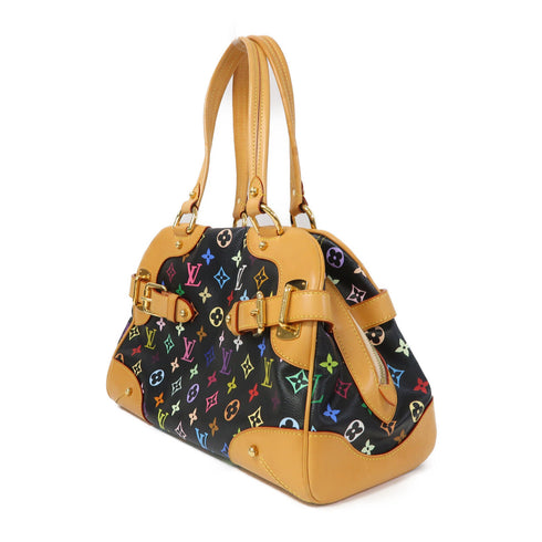LOUIS VUITTON LV GHW Claudia Handbag M40194 Monogram Multicolor Black