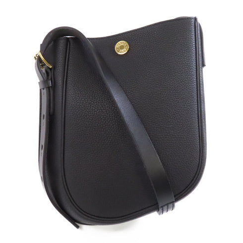 HERMES GHW Perspective Cavaliere Shoulder Bag Togo Leather Noir Black