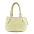 CHANEL Quilted CC SHW Shoulder Bag A50281 Calfskin Leather Cream Color