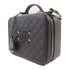 CHANEL CC GHW Filigree Vanity Case 2 Way Shoulder Handbag Calfskin Leather Black