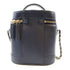 CHANEL CC SHW Vanity Case 2 Way Bag Lambskin Leather Navy