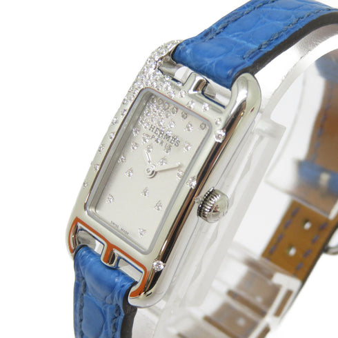 HERMES Nantucket Watch Quartz NAZ.131 Stainless Steel Silver