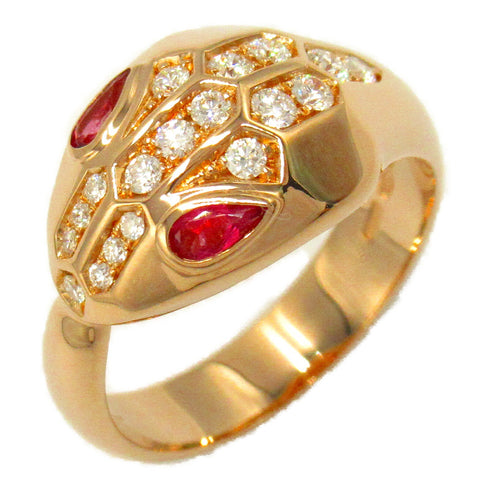 BVLGARI Serpenti Ring 18K Pink Gold US#6.75